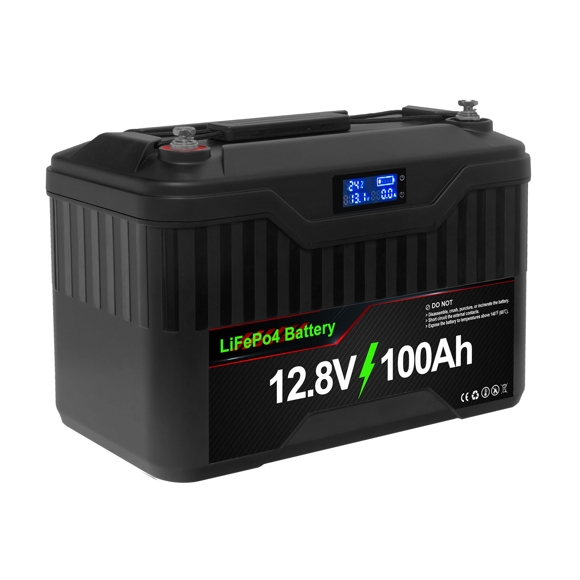 12V 100Ah portable waterproof rechargeable Lithium Ion Battery